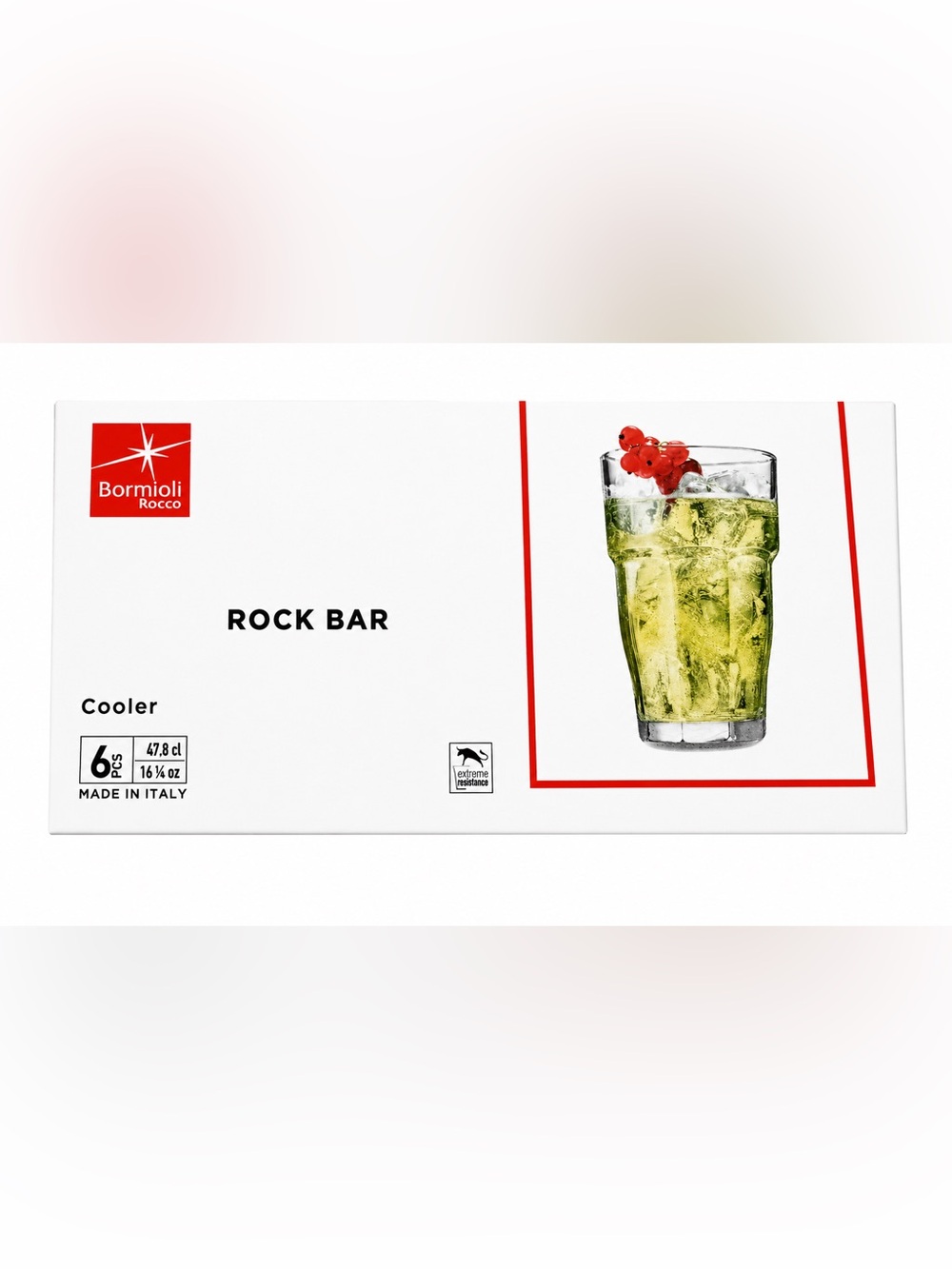 Bormioli Rocco RBR4301 Rock Bar Cooler (Pack of 6)